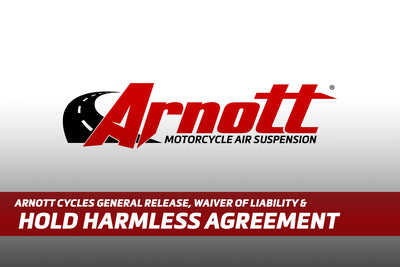 Arnott Cycles General Release, Waiver of Liability & Hold Harmless Agreement