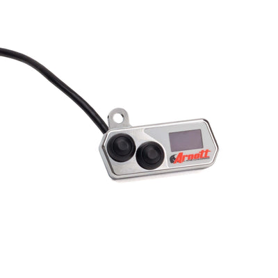 Handlebar-Mounted Push Button Controller w/LED Pressure Gauge (Chrome)